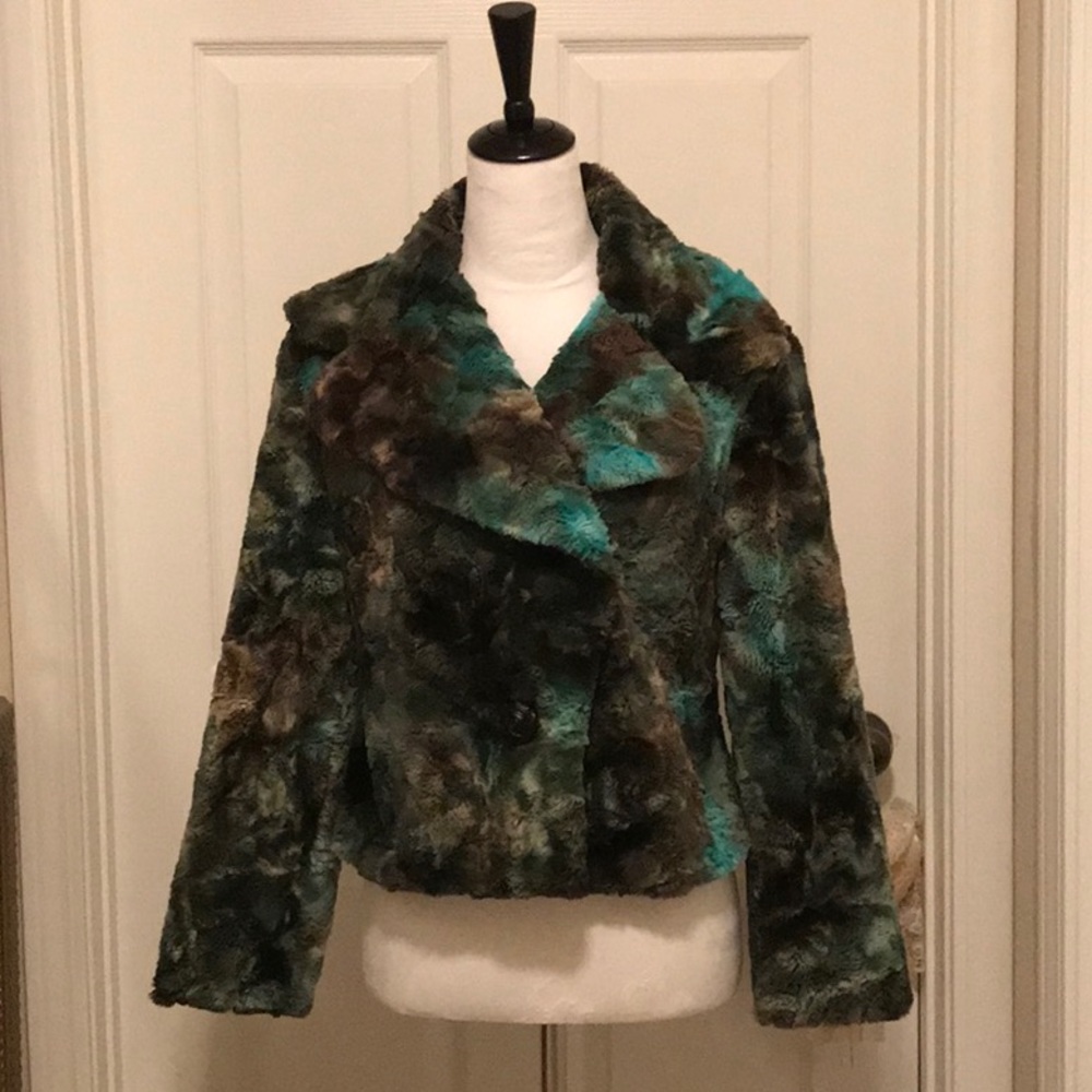 Elegant Multicolor Teddy Jacket